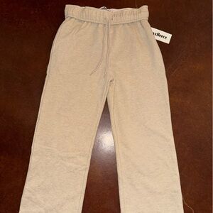 Cozy Fleece Wide Leg Pants - Cream